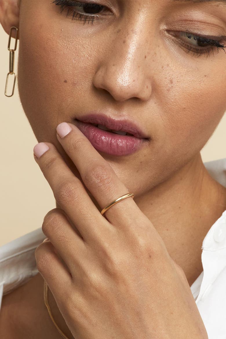 14K Gold Stackable Everything Ring, Alternate, color, Gold