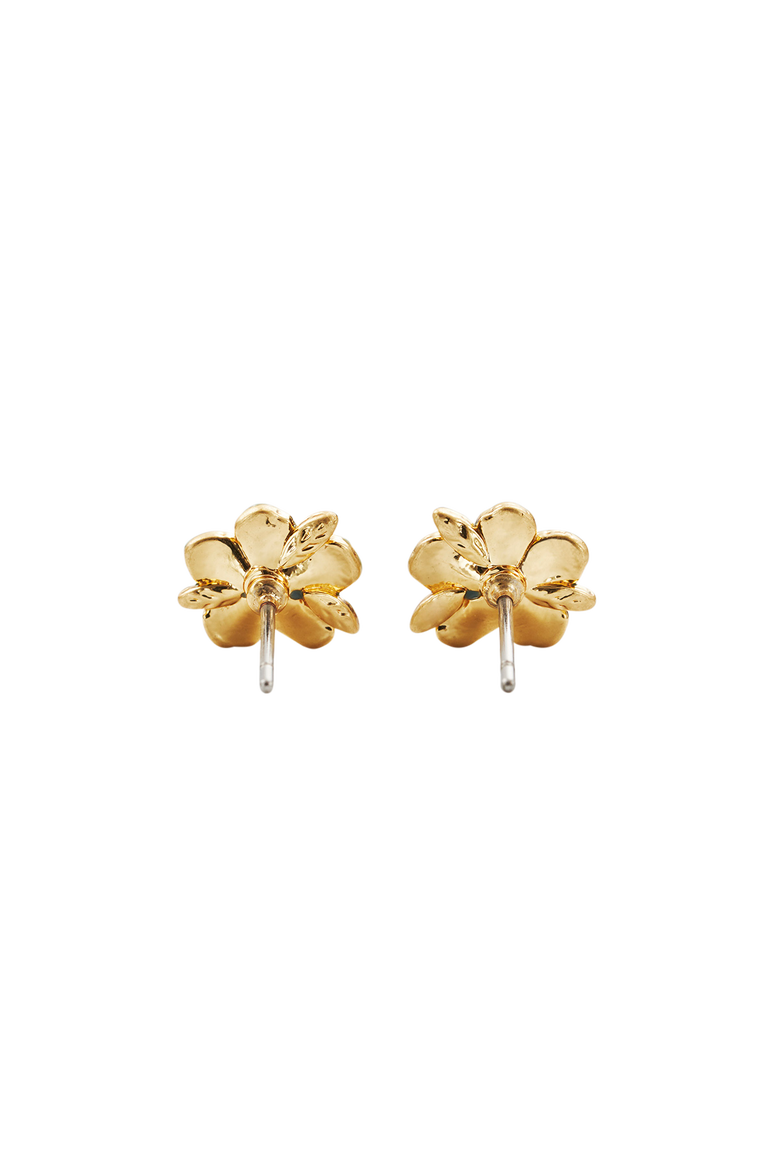 Forget Me Not Flora Stud Earrings, Alternate, color, Gold