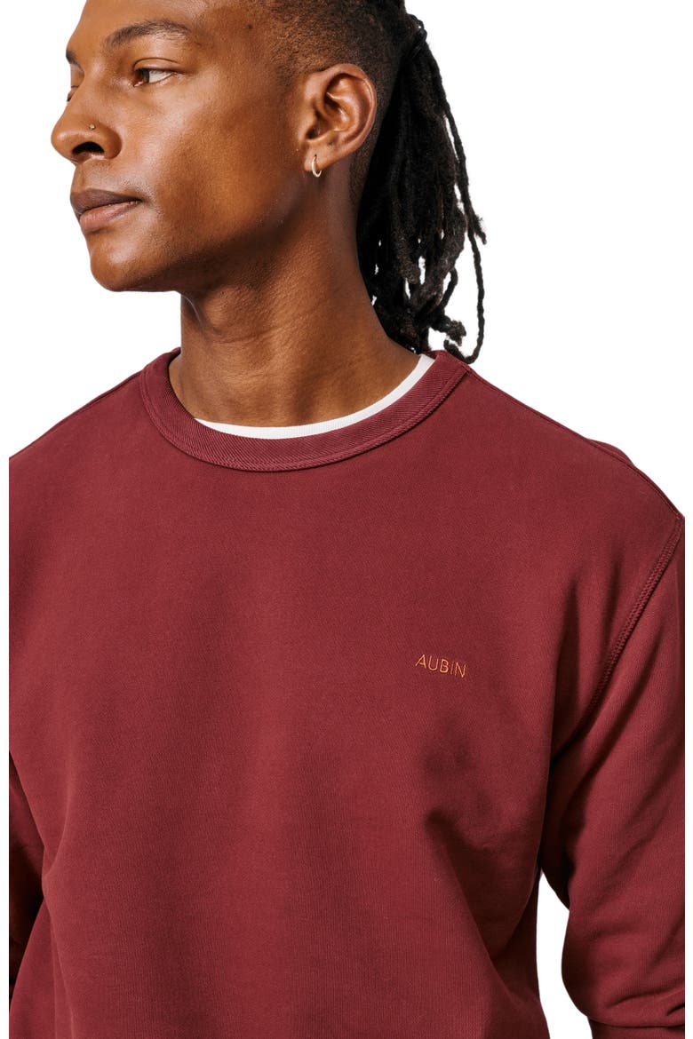 Vestry Crew Neck Sweatshirt, Alternate, color, Port