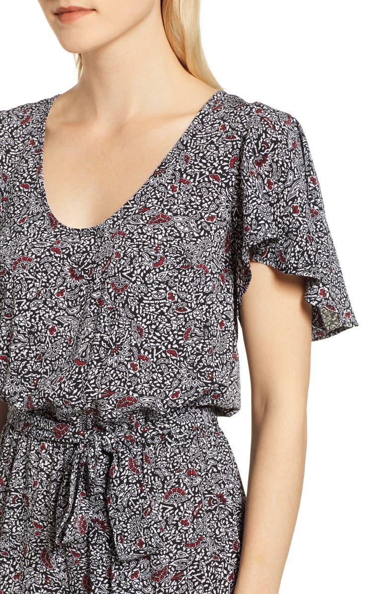 MICHAEL Michael Kors Boho Woodblock Pattern Jumpsuit, Alternate, color, 