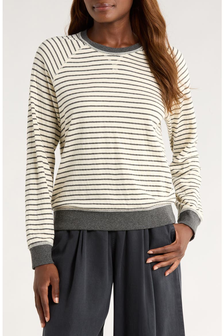 Reversible Raglan Sleeve Top, Alternate, color, HEATHER GREY