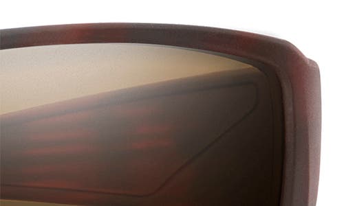 Smith Guide's Choice 62mm Polarized Oversize Wraparound Sunglasses In Tortoise/glass Brown