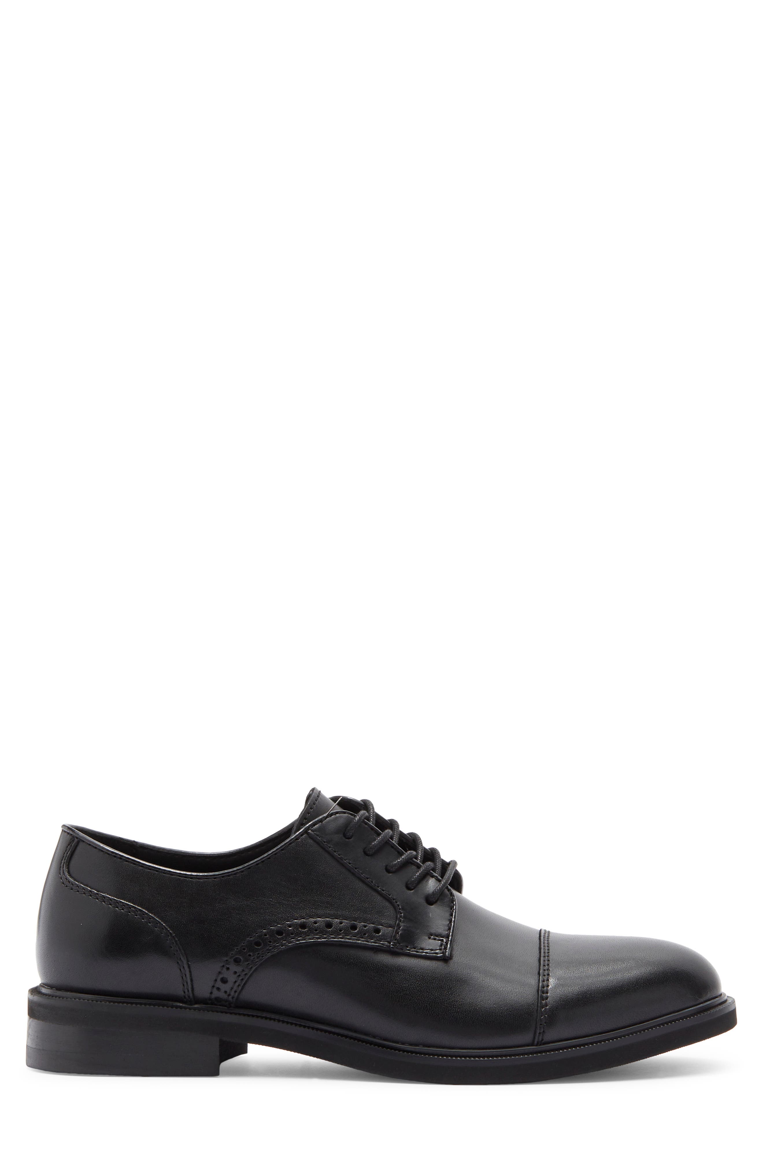 NORDSTROM RACK Rory Cap Toe Derby, Alternate, color, Black