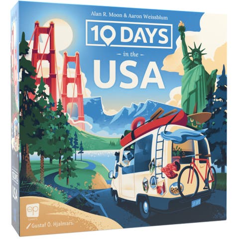10 Days In The Usa Strategy Board Game, Ages 8+