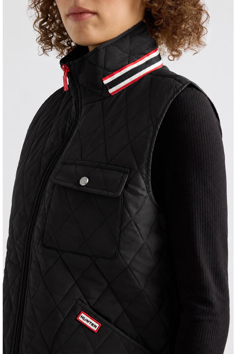 Becky Quilted Vest, Alternate, color, BLACK
