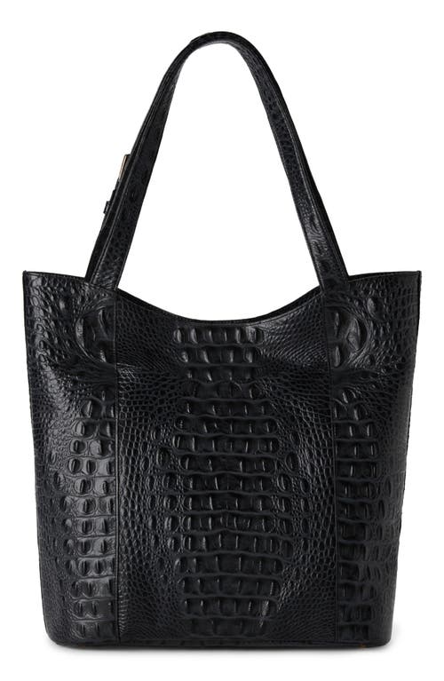 Brahmin Brayden Croc Embossed Leather Tote