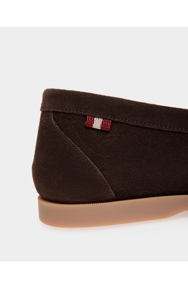 Bally Nelson Loafer in Calf Suede, Alternate, color, Ebano 21