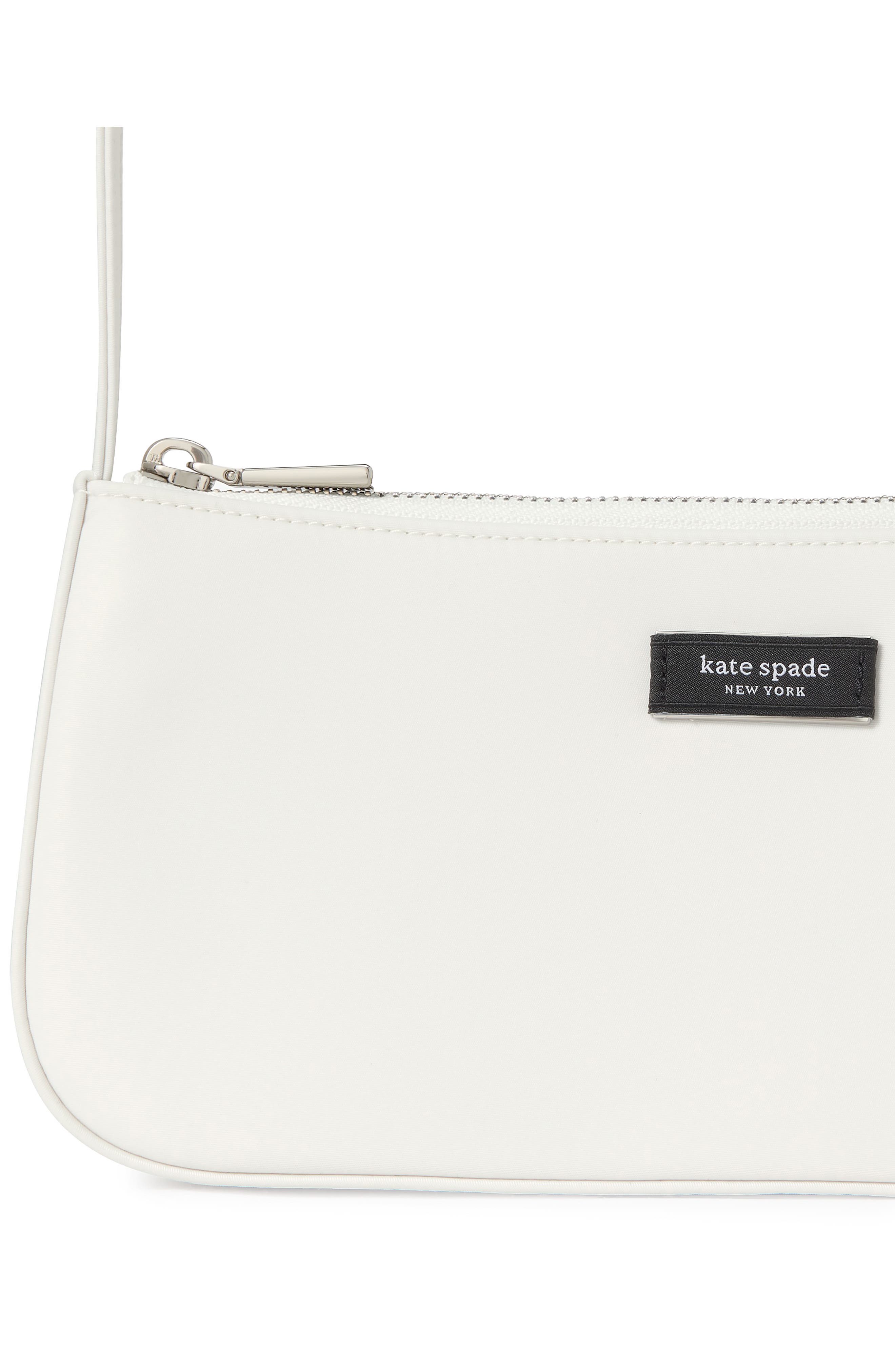 Kate Spade New York sam nylon shoulder bag, Alternate, color, White Dove