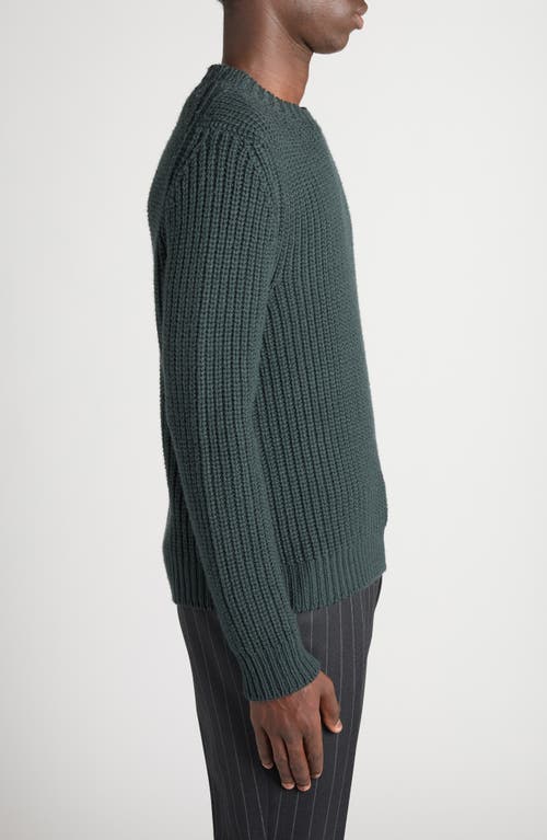 Tom Ford Men's Cashmere And Wool Half-stitch Crewneck Sweater In Gray
