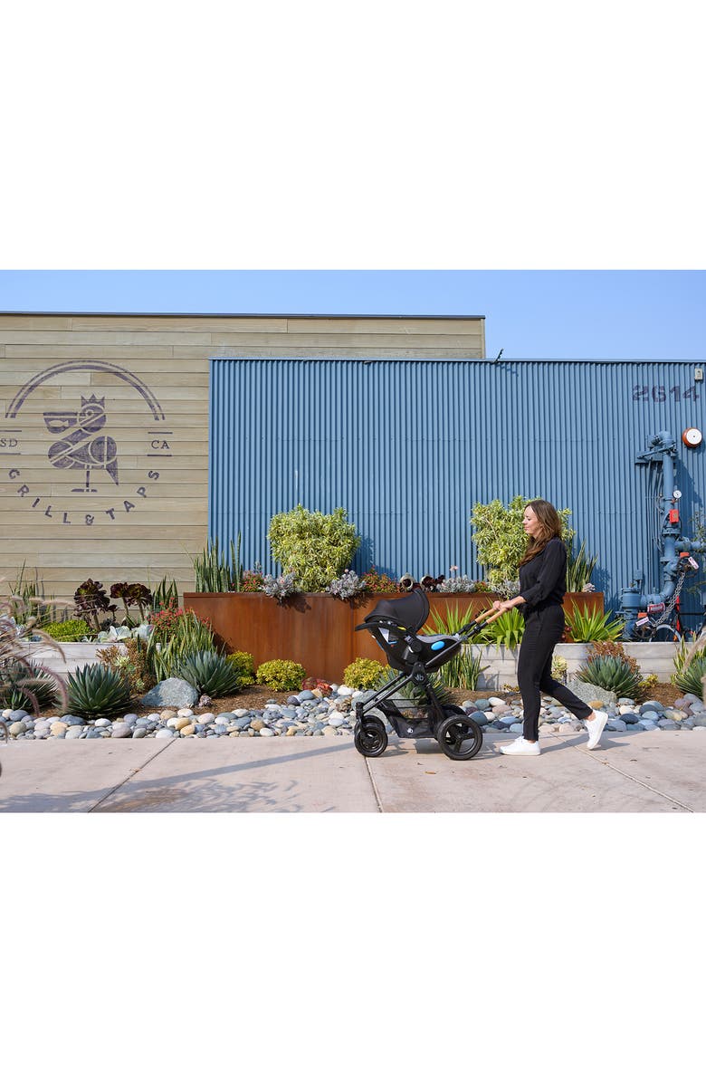 Bumbleride Era Reversible Stroller & Clek Liing Railroad Ziip Travel System Car Seat Set, Alternate, color, Black