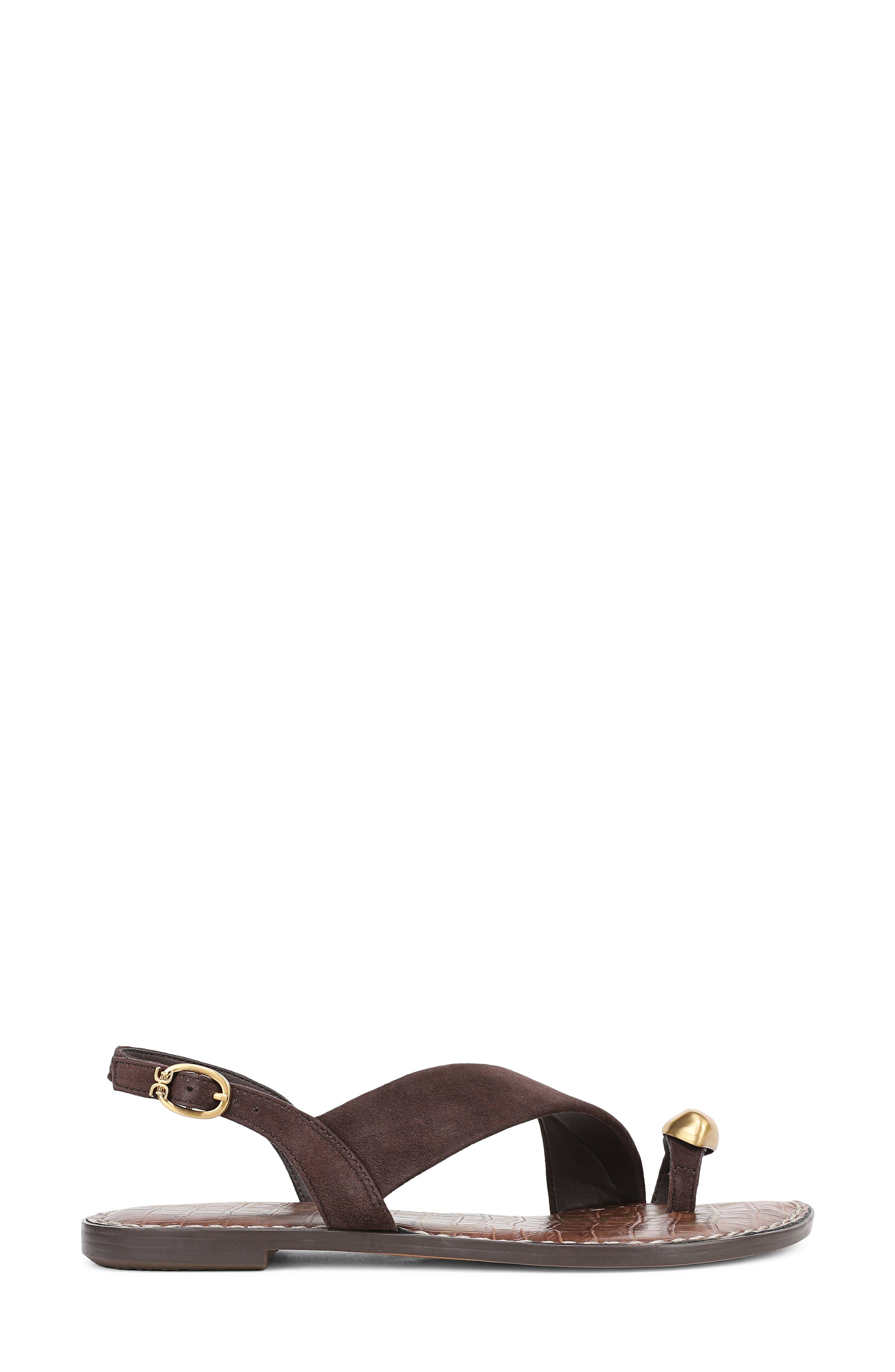 Gace Toe Loop Slingback Sandal, Alternate, color, CAFÉ NOIR