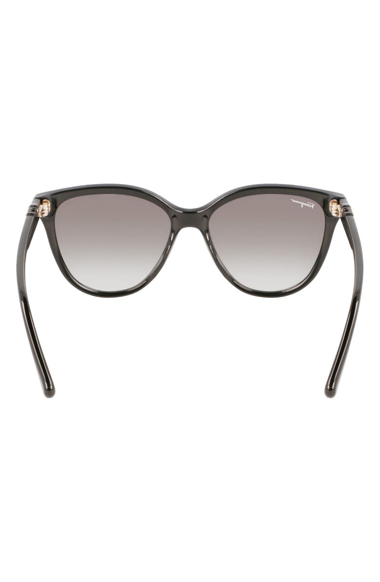 FERRAGAMO 57mm Gradient Cat Eye Sunglasses, Alternate, color, 