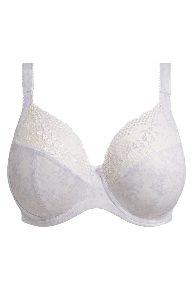 Lucie Full Figure Underwire Plunge Bra, Alternate, color, WHITE