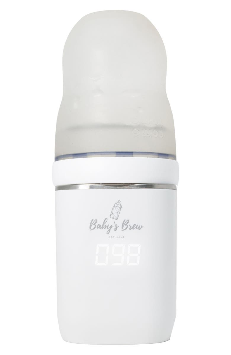 Baby's Brew 3.0 Portable Bottle Warmer Pro with Comotomo Adapter, Alternate, color, White