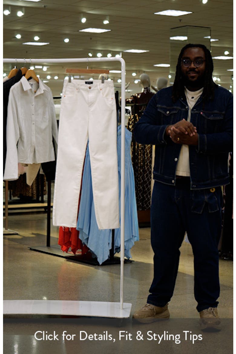 Raw Hem Straight Leg Jeans video