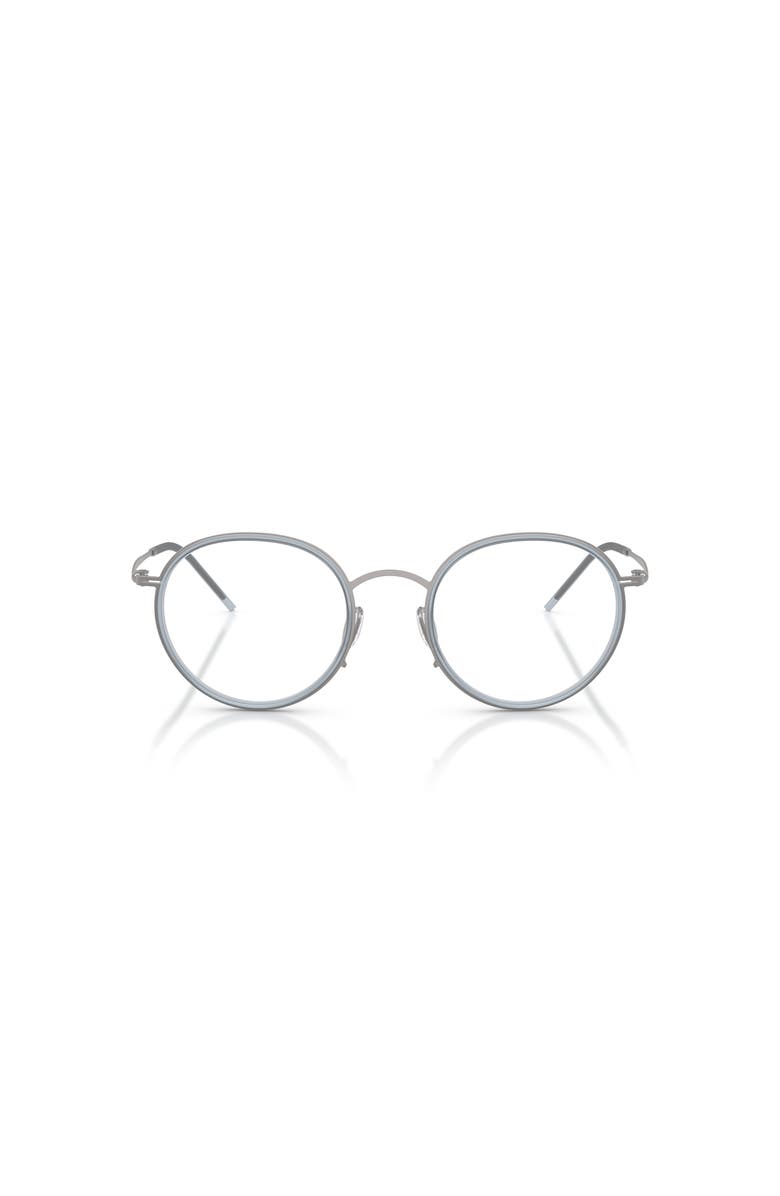 Giorgio Armani 47mm Round optical glasses, Alternate, color, Grey