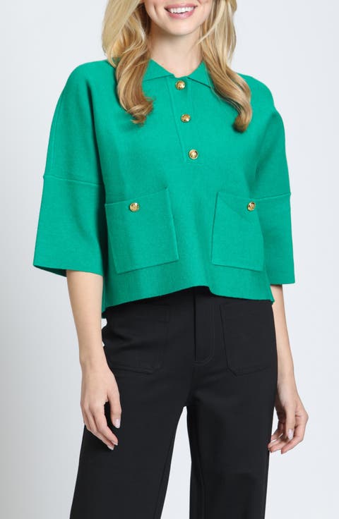 Pocket Polo Sweater