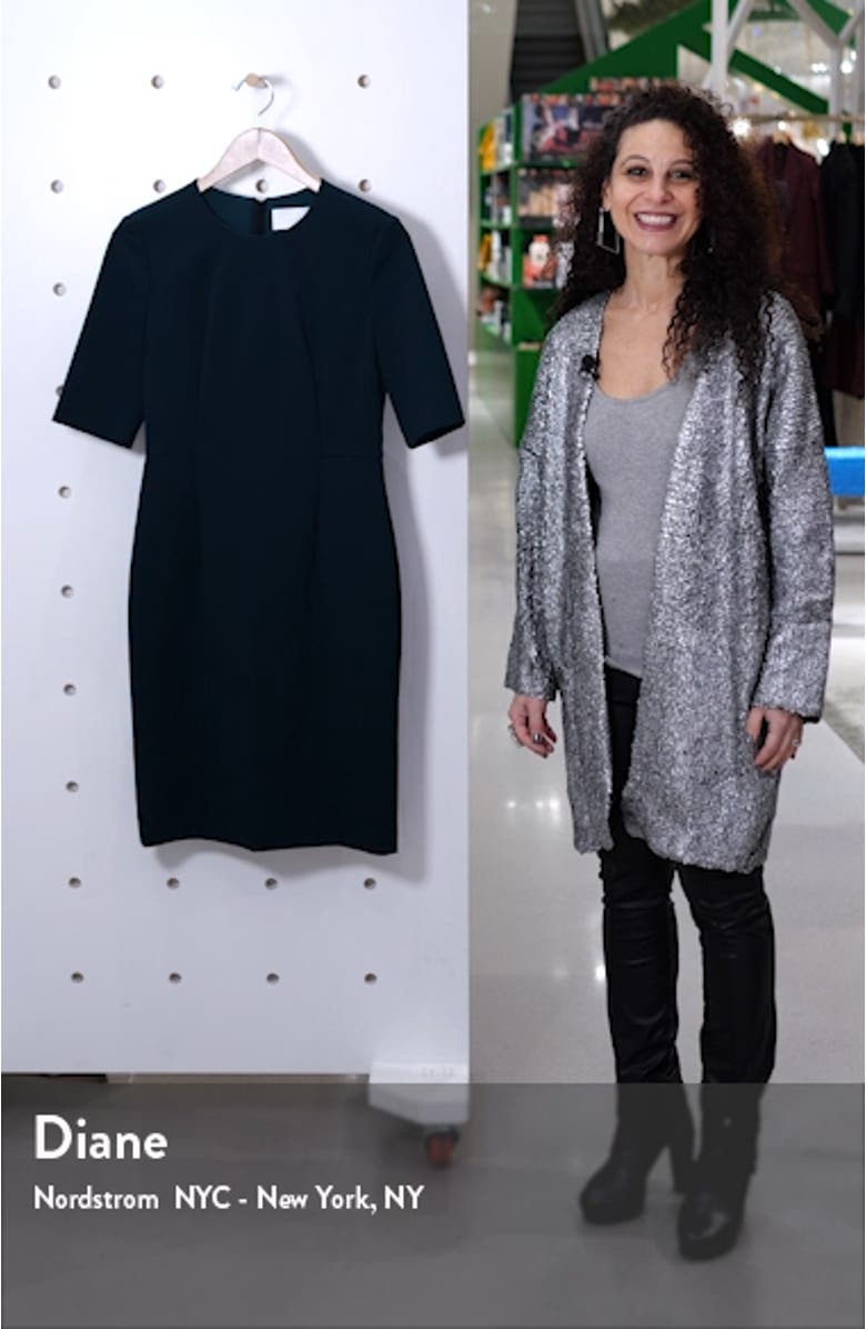 Daxine Textured Sheath Dress, sales video thumbnail