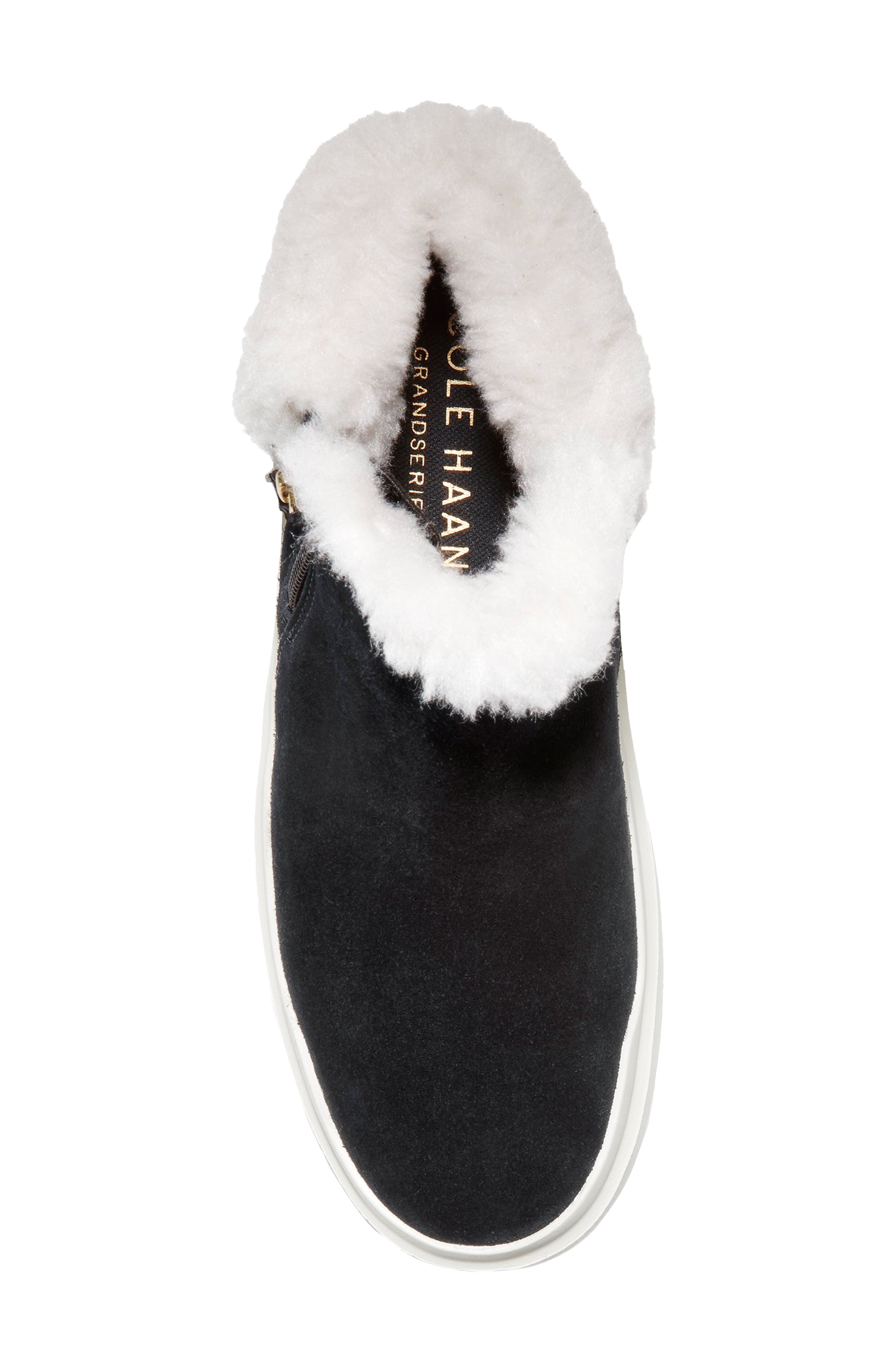 Cole Haan Grandpro Rally Faux Fur Trim Bootie, Alternate, color, 