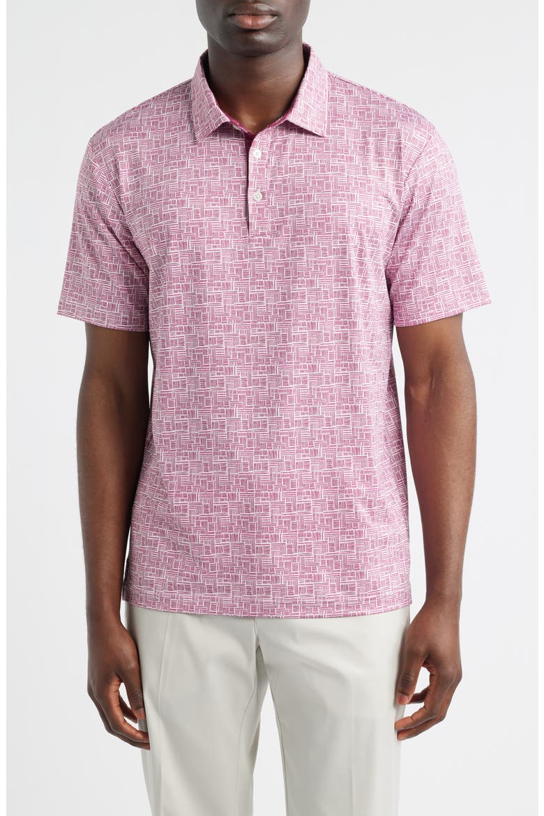Viva Performance Golf Polo, Main, color, BERRY