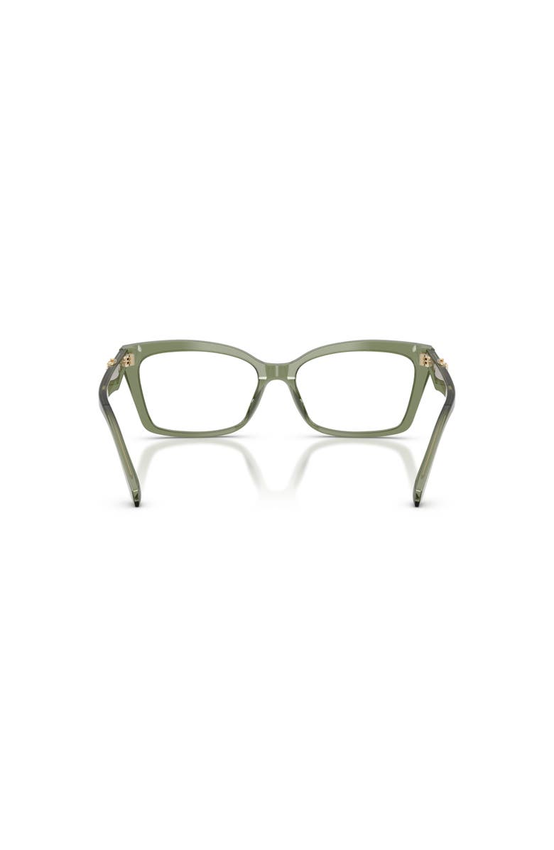 Michael Kors 53mm Rectangle optical glasses, Alternate, color, Green