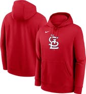 Nike Men's Nike Red St. Louis Cardinals Logo Club Fleece Pullover Hoodie