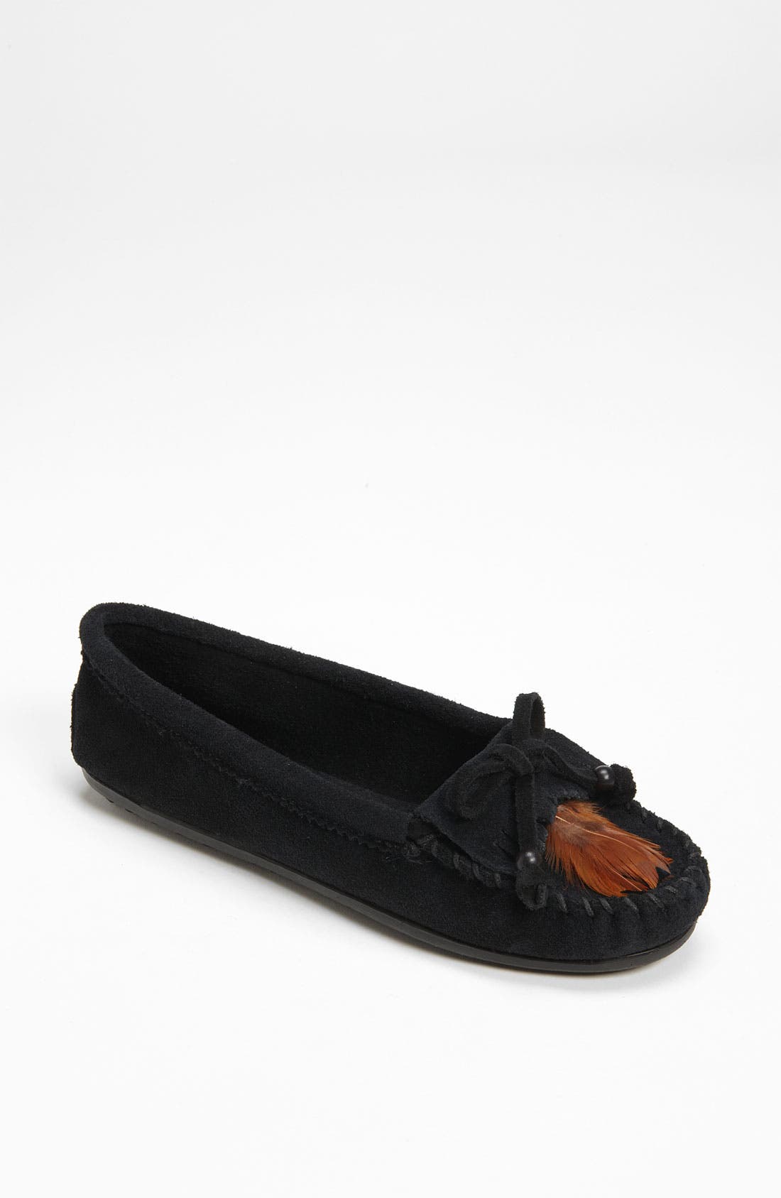 Minnetonka 'Feather' Moccasin, Main, color, 