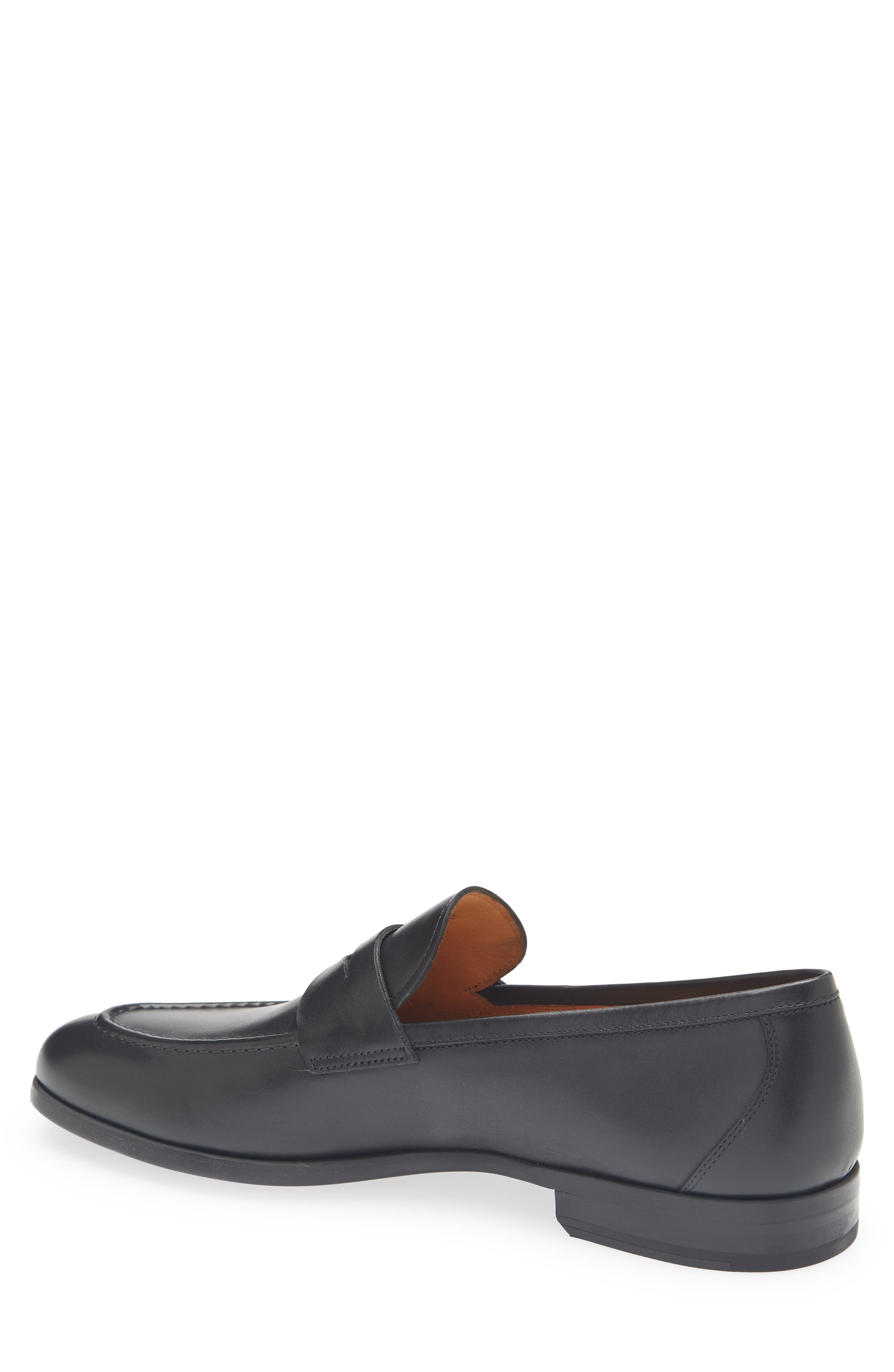 Magnanni Magico Penny Loafer, Alternate, color, Black/ Black