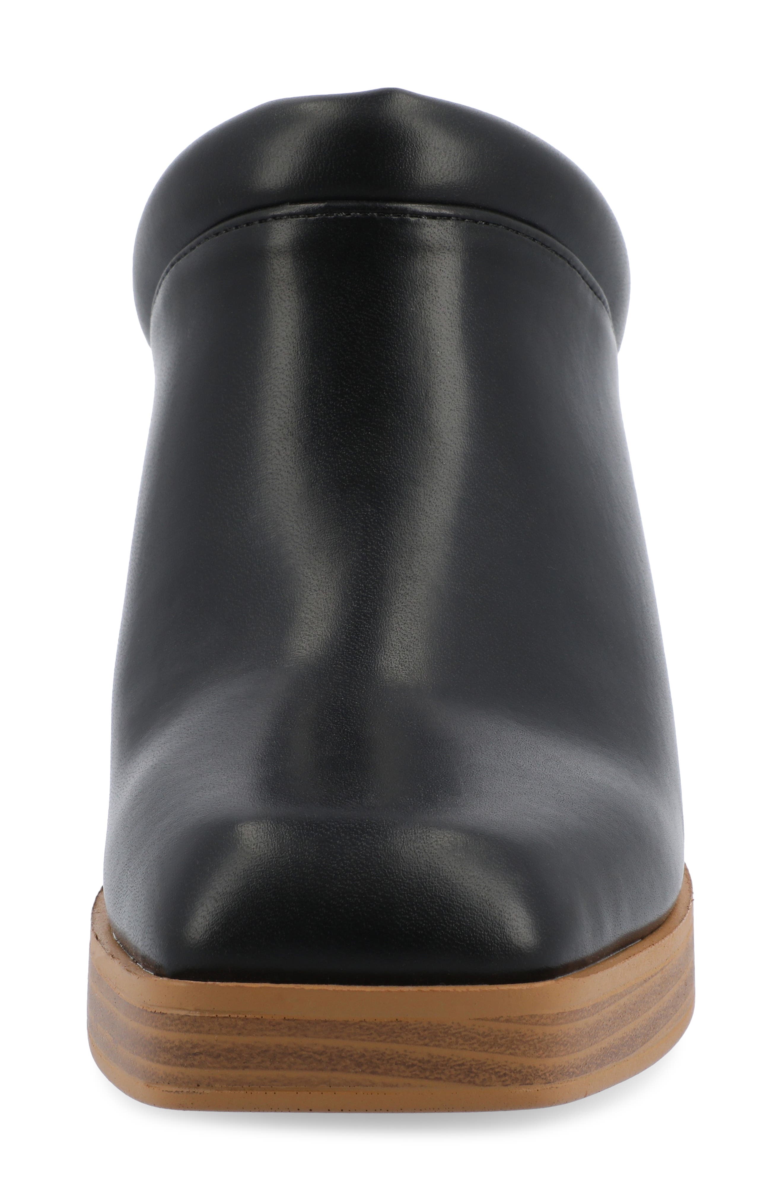 Journee Collection Izara Platform Mule, Alternate, color, Black