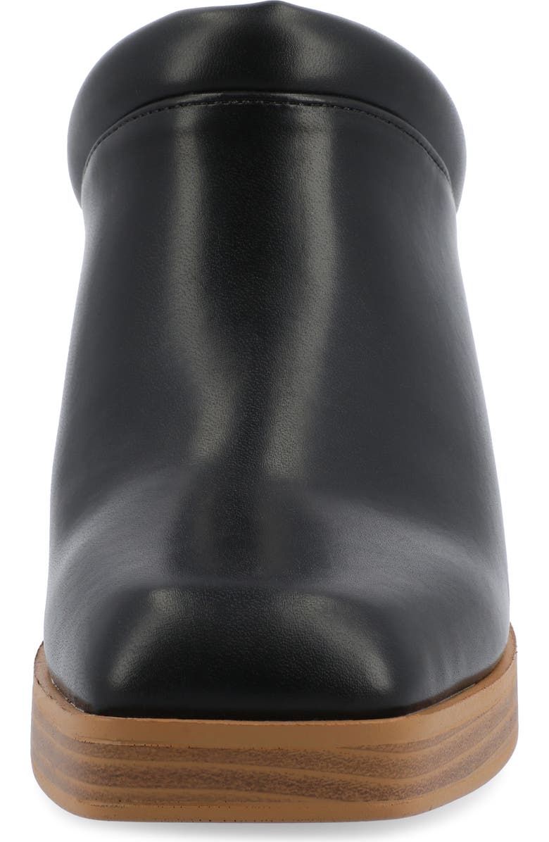 Journee Collection Izara Platform Mule, Alternate, color, Black