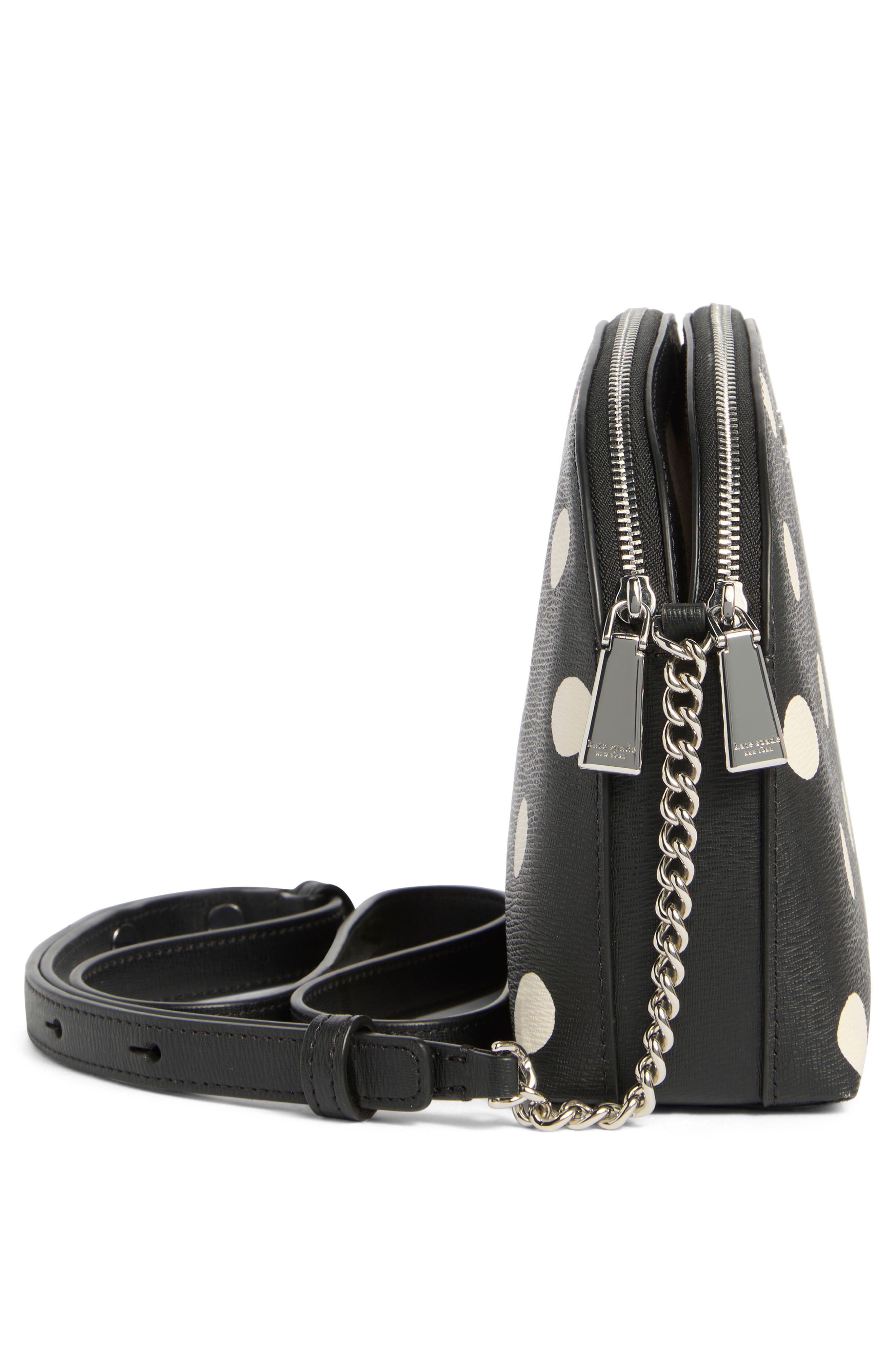 Kate Spade New York morgan sunshine dot print dome crossbody bag, Alternate, color, 