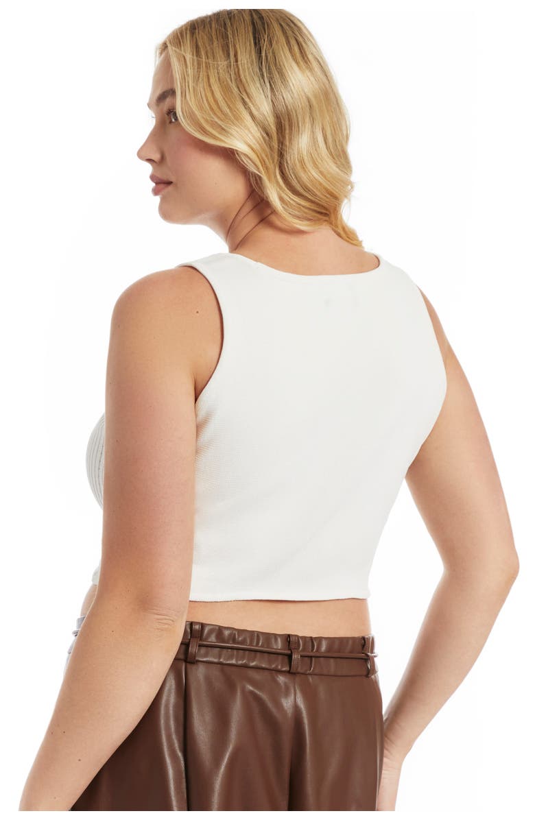 June + Vie Pointelle Cropped Sweater, Alternate, color, Warm Cream