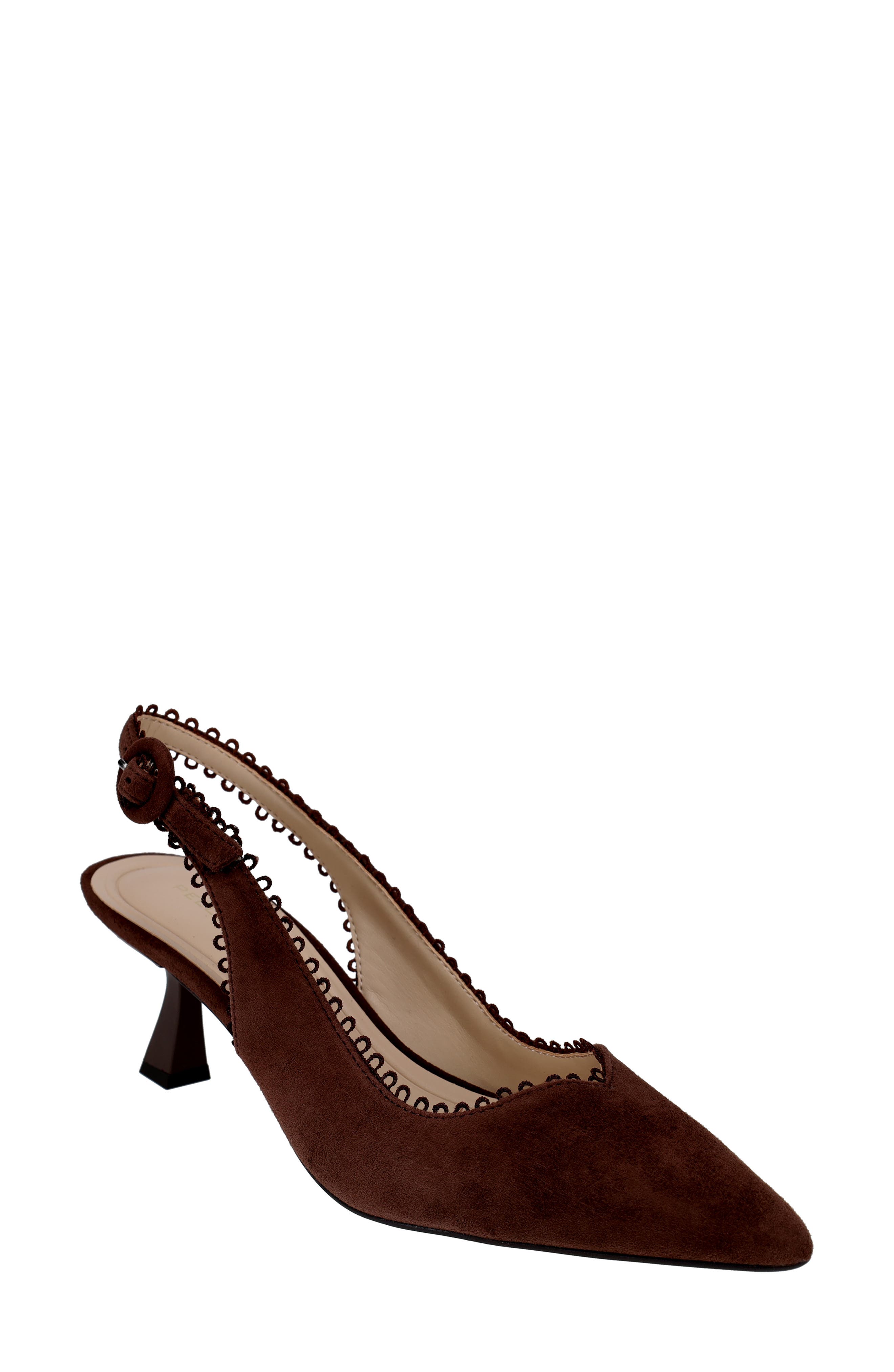 Jalene Slingback Pointed Toe Pump, Main, color, ESPRESSO