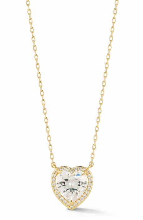 Heart Cubic Zirconia Pendant Necklace