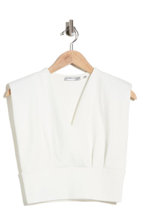 Cropped Surplice Top