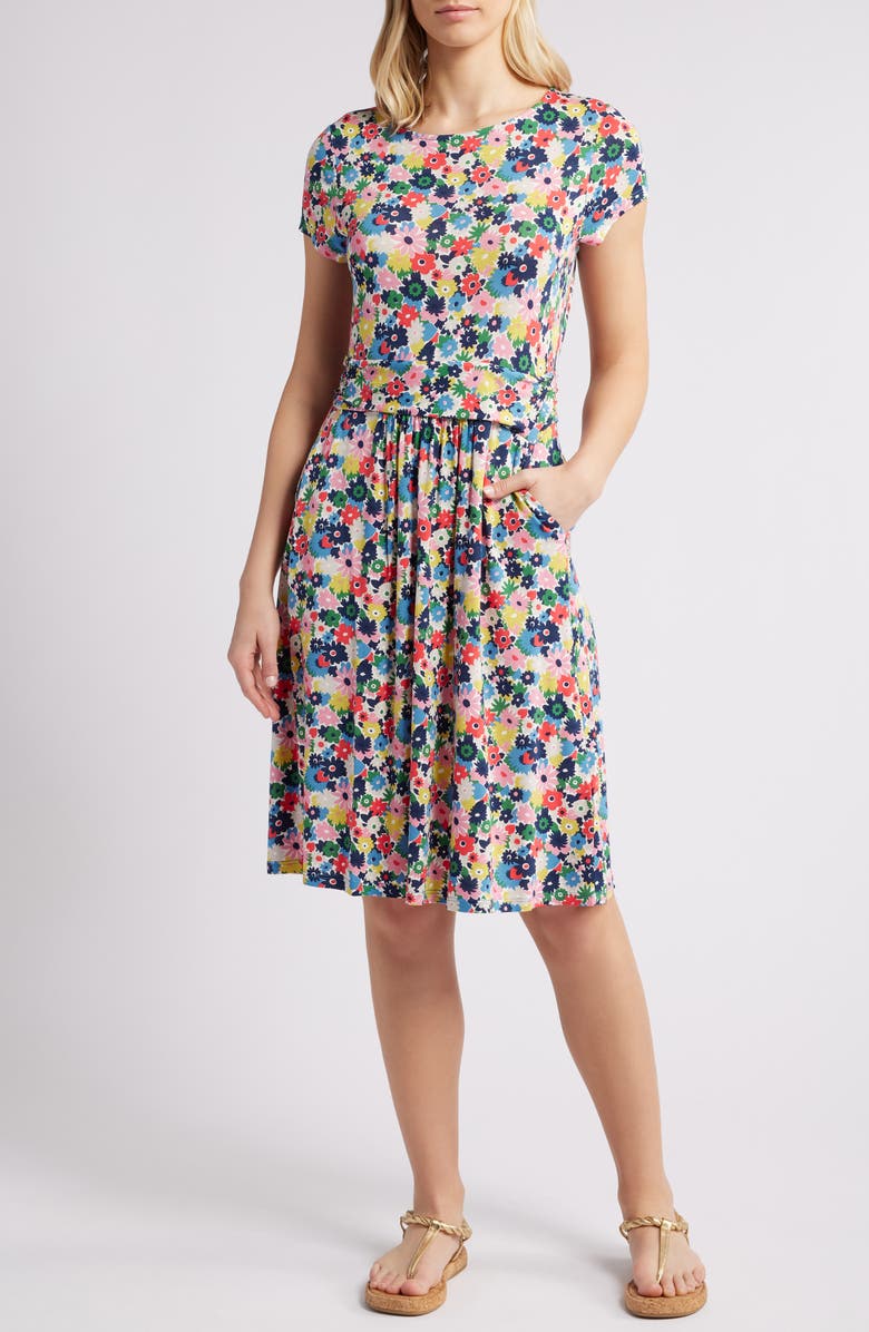 Boden Amelie Floral Jersey Dress, Main, color, 