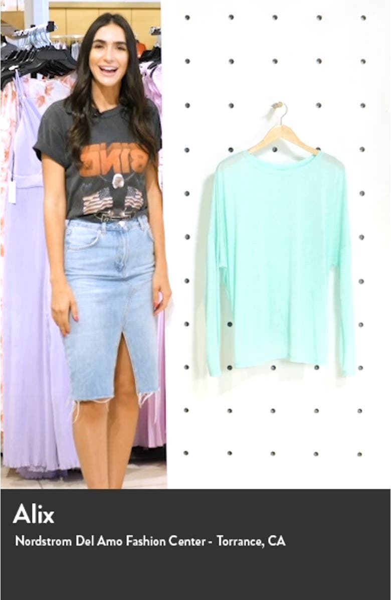 Breezy Tie Back Long Sleeve T-Shirt, sales video thumbnail