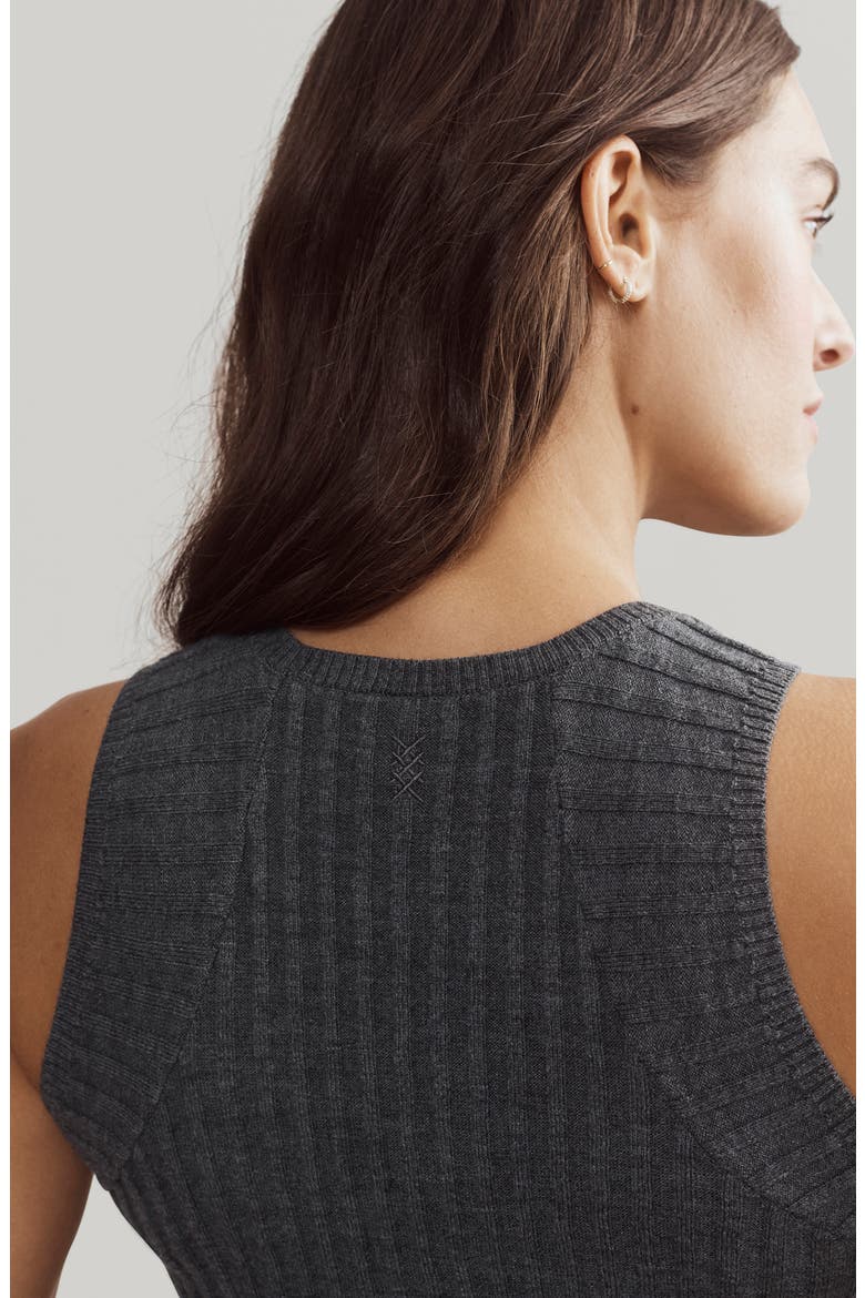 Porto Tank Sweater, Alternate, color, CHARCOAL HEATHER