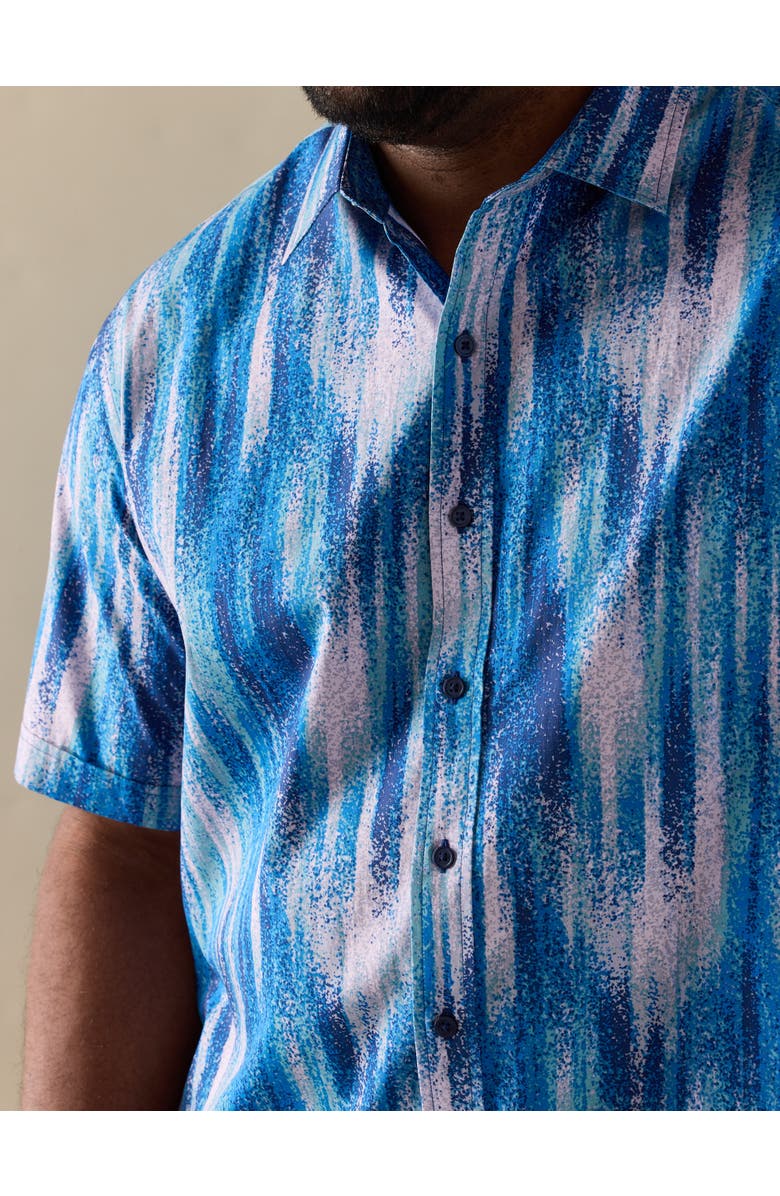 Synrgy by DXL Big & Tall Paint Strokes Sport Shirt, Alternate, color, Multi