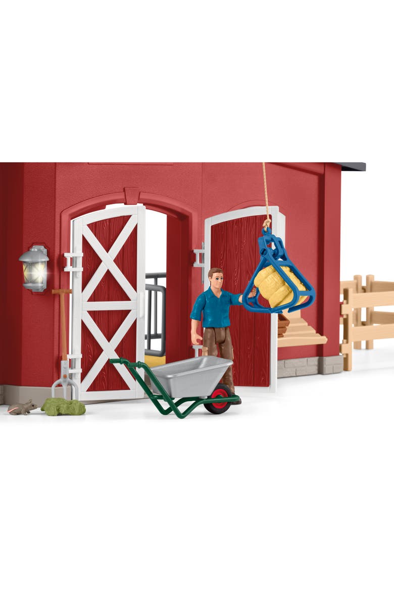 Schleich Farm World Red Barn 92 Piece Playset, Alternate, color, Multicolored
