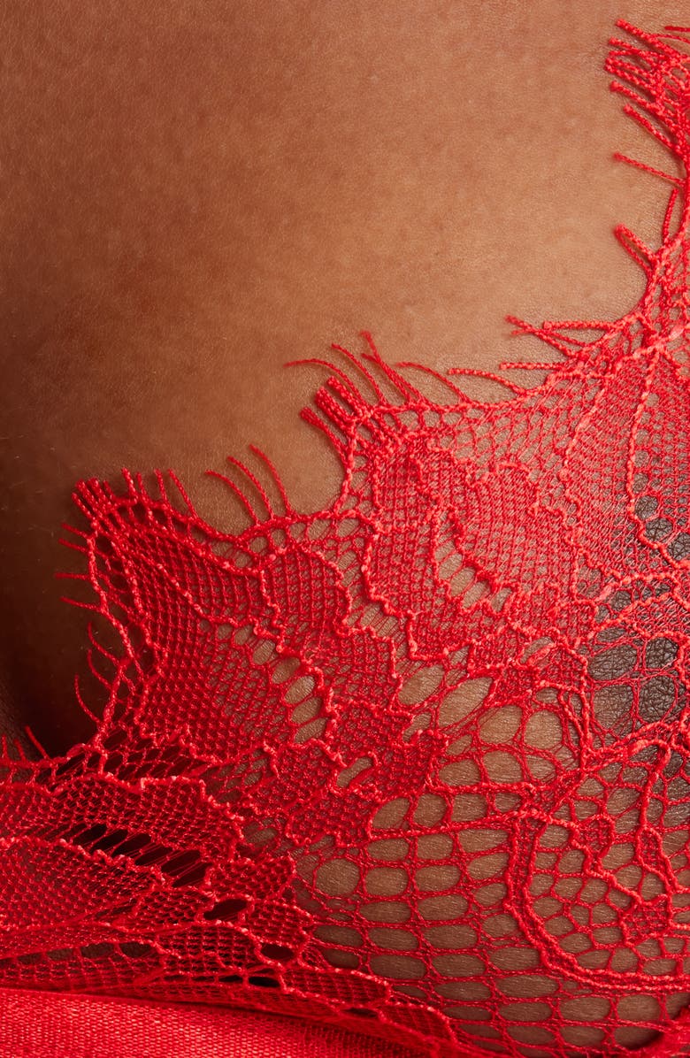 KILO BRAVA Lace Bralette, Alternate, color, Classic Red