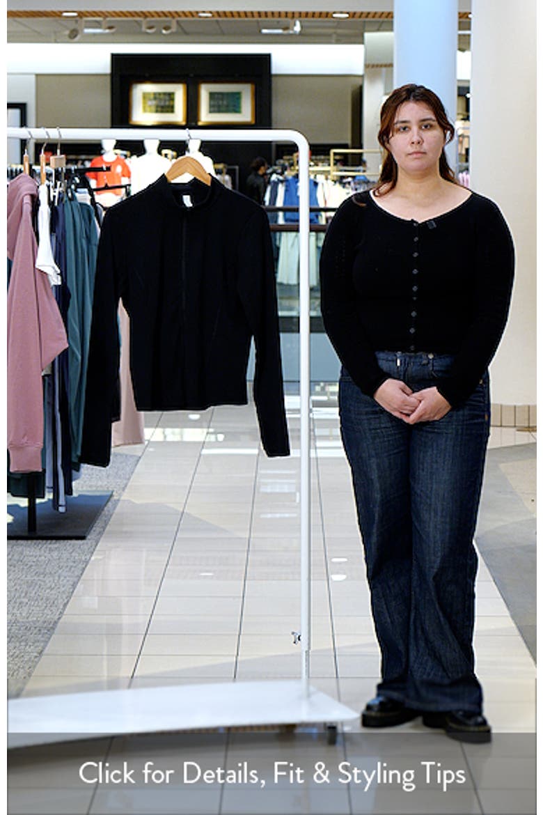 Thrive Rib Knit Zip Front Sweatshirt video