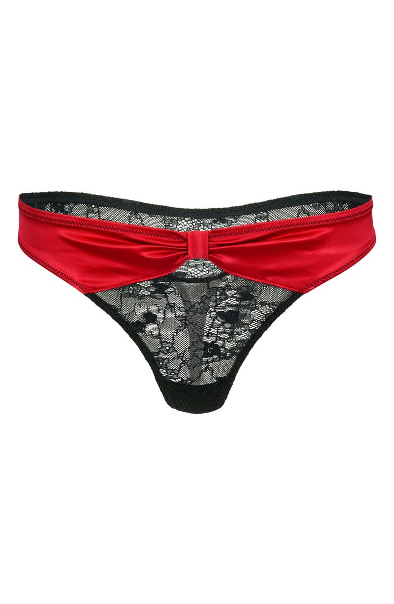 Adore Me Eira Thong Panties, Main, color, Dark Red