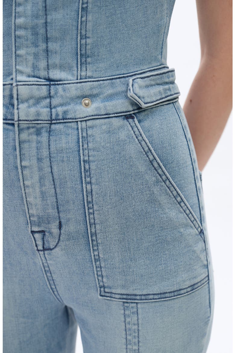 Horse Hoof Denim Jumpsuit, Alternate, color, SOFT CYAN