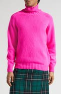 JW Anderson Logo Embroidered Wool Turtleneck Sweater