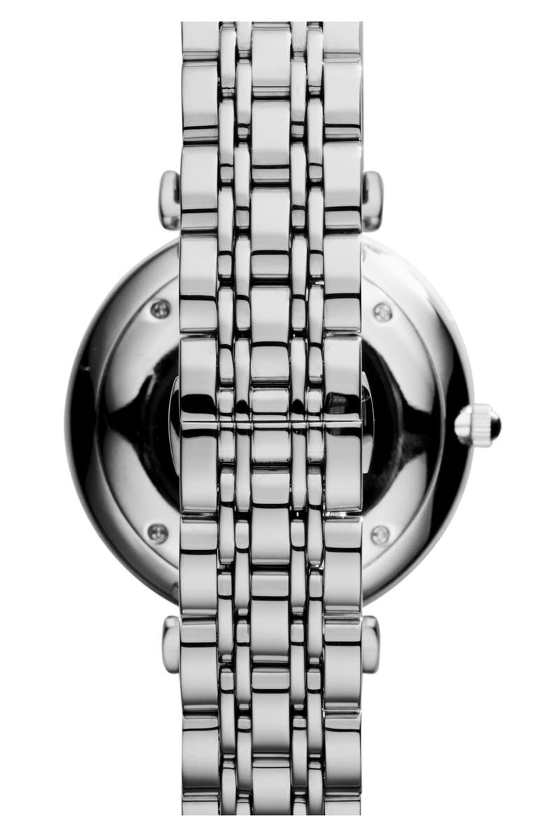 Emporio Armani Round Bracelet Watch, 40mm, Alternate, color, Silver/ Silver