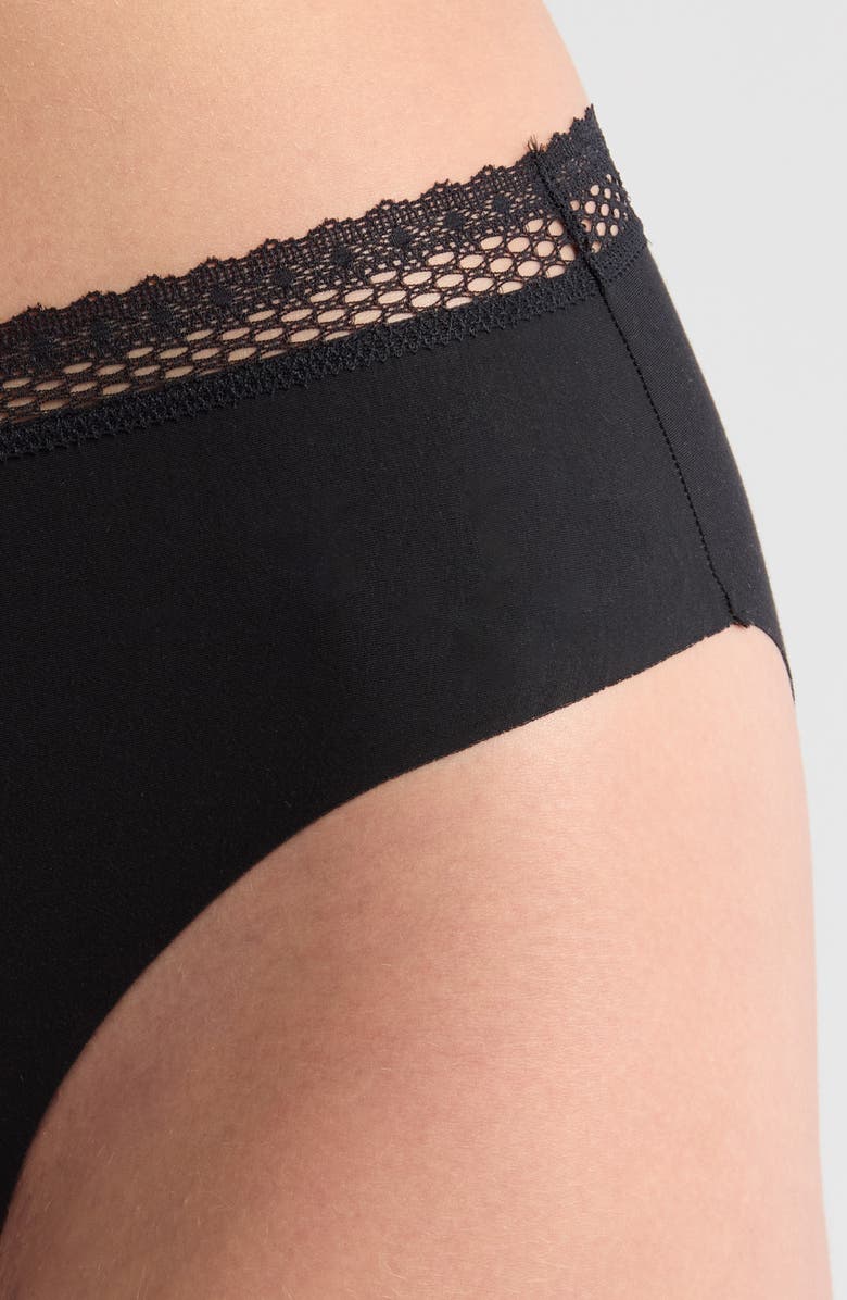 Chantelle Lingerie Cozy Chic High Cut Briefs, Alternate, color, Black