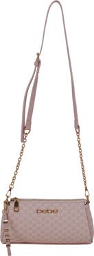 bebe Adela Monogram Crossbody Bag