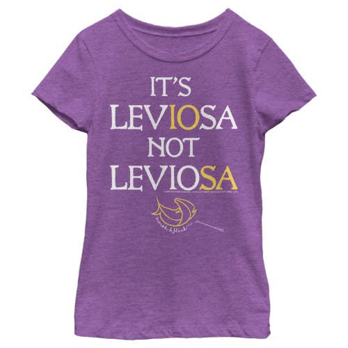 Girl's Harry Potter Hermoine Leviosa Not Leviosa  Graphic T-Shirt in Purple Berry  product