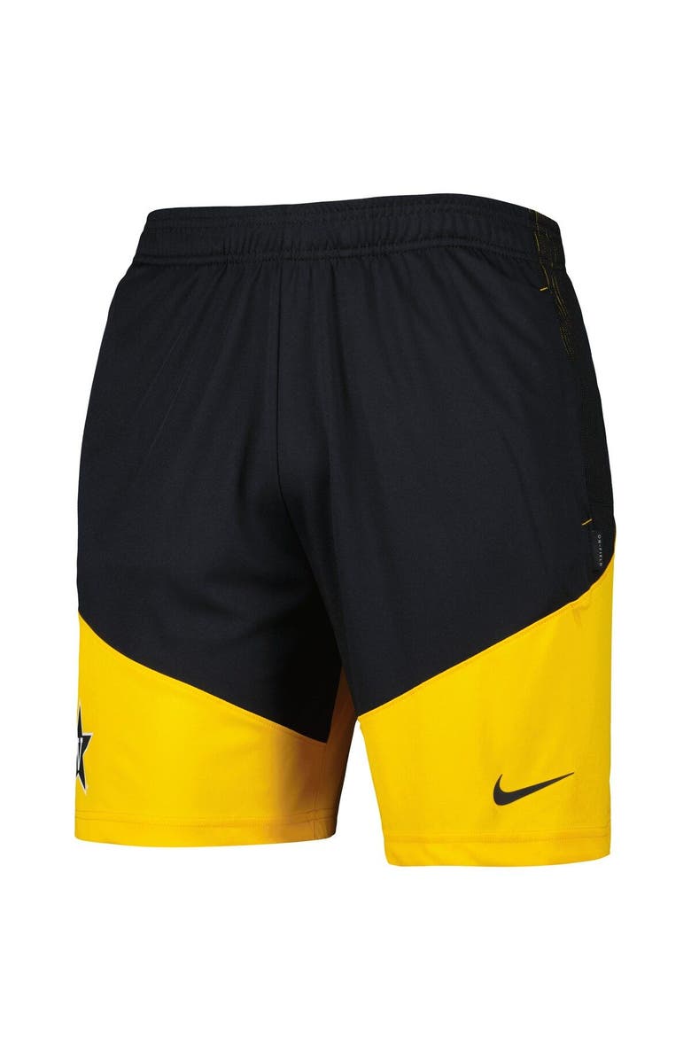 Nike Men's Nike Black/Gold Vanderbilt Commodores Player Performance Lounge Shorts, Alternate, color, 